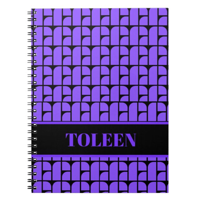 Personalised Colourful Pattern                 Not Notebook (Front)