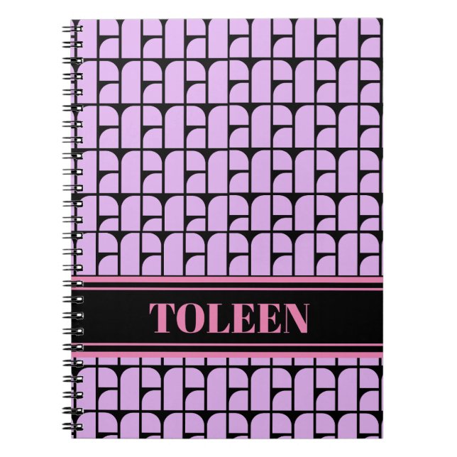 Personalised Colourful Pattern                 Not Notebook (Front)