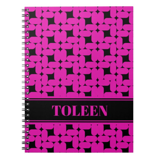 Personalised Colourful Pattern                 Not Notebook (Front)