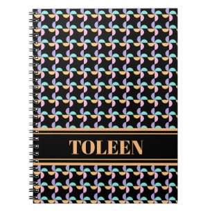 Personalised Colourful Pattern                 Not Notebook