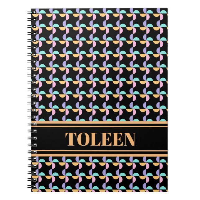 Personalised Colourful Pattern                 Not Notebook (Front)