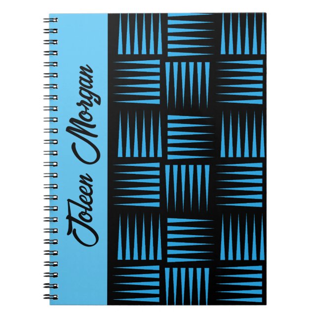 Personalised Colourful Pattern                  Notebook (Front)