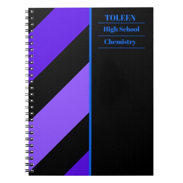 Personalised Colourful Pattern                  Notebook (Front)