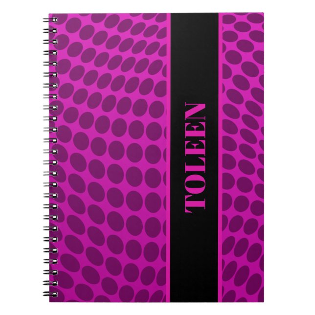 Personalised Colourful Pattern                  Notebook (Front)
