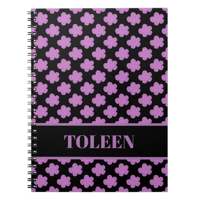 Personalised Colourful Pattern                 Notebook (Front)