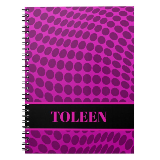 Personalised Colourful Pattern                  Notebook (Front)