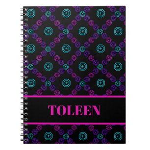 Personalised Colourful Pattern                  Notebook