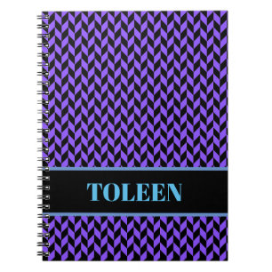 Personalised Colourful Pattern Notebook