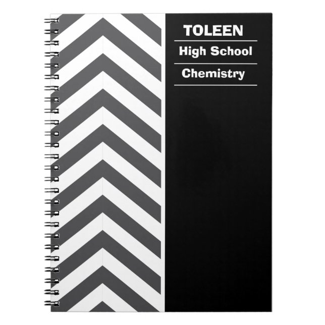 Personalised Colourful Pattern                  Notebook (Front)