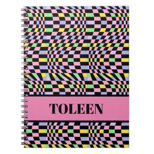 Personalised Colourful Pattern Notebook