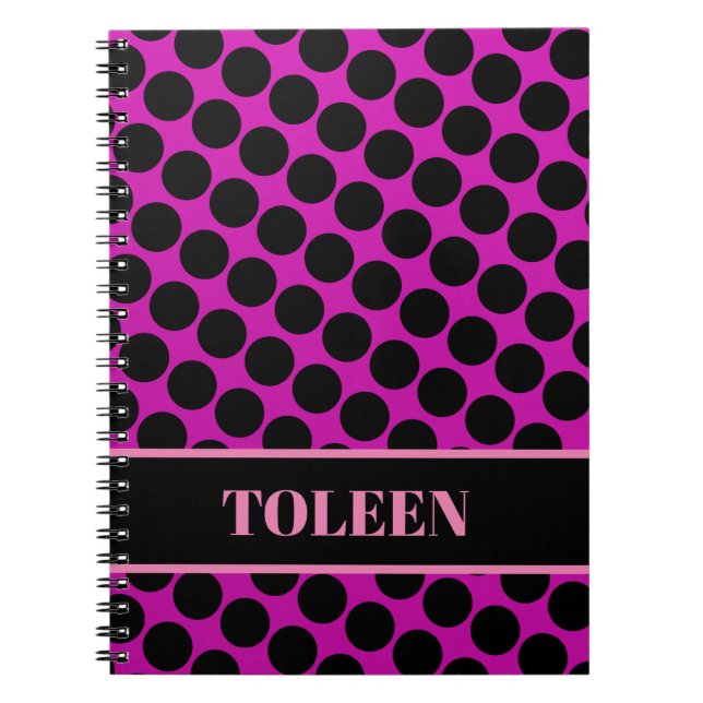 Personalised Colourful Pattern                  Notebook (Front)