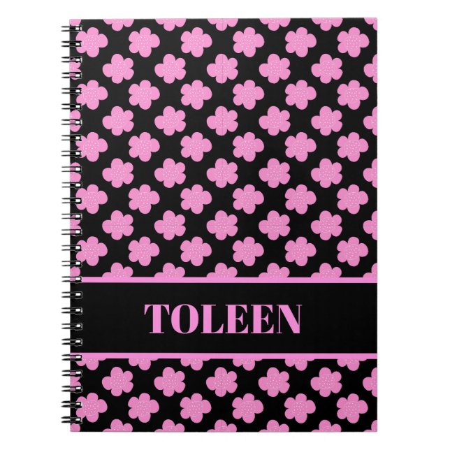 Personalised Colourful Pattern                 Notebook (Front)