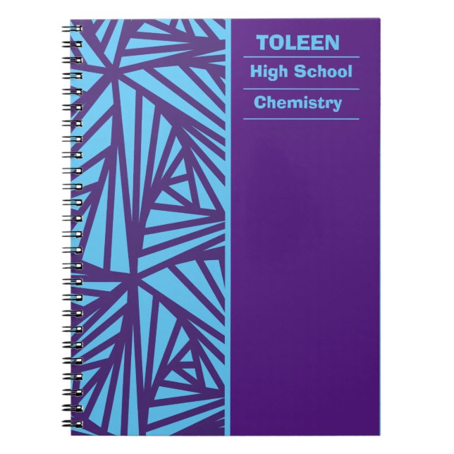 Personalised Colourful Pattern                  Notebook (Front)