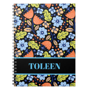 Personalised Colourful Pattern                  Notebook