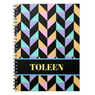 Personalised Colourful Pattern                 Notebook
