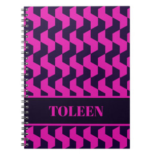 Personalised Colourful Pattern Notebook