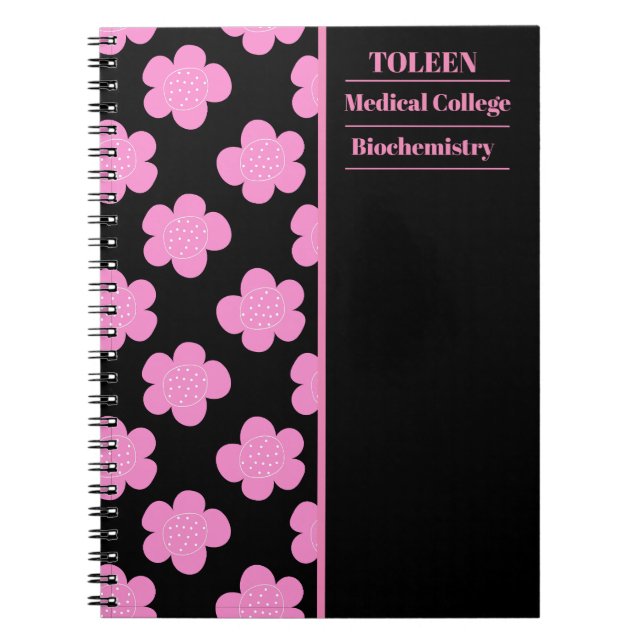 Personalised Colourful Pattern                  Notebook (Front)
