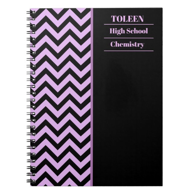 Personalised Colourful Pattern                  Notebook (Front)