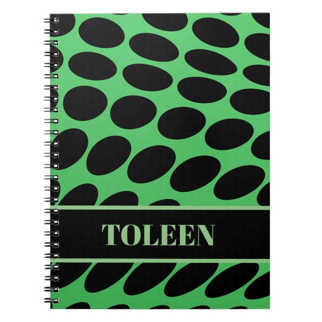 Personalised Colourful Pattern                  Notebook (Front)