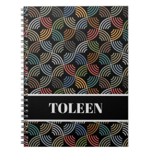 Personalised Colourful Pattern                 Notebook