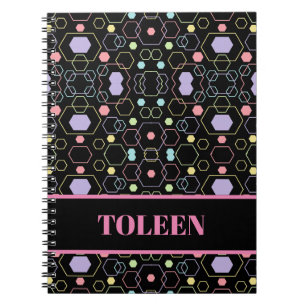 Personalised Colourful Pattern                  Notebook