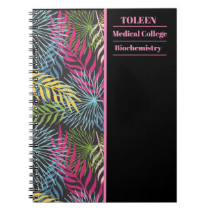 Personalised Colourful Pattern Notebook