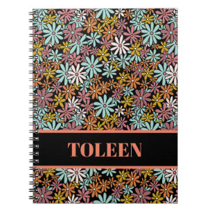 Personalised Colourful Pattern                 Notebook