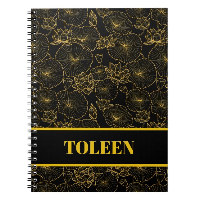 Personalised Colourful Pattern                  Notebook (Front)