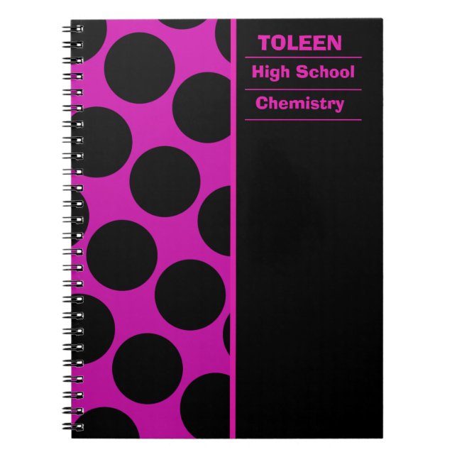 Personalised Colourful Pattern                  Notebook (Front)