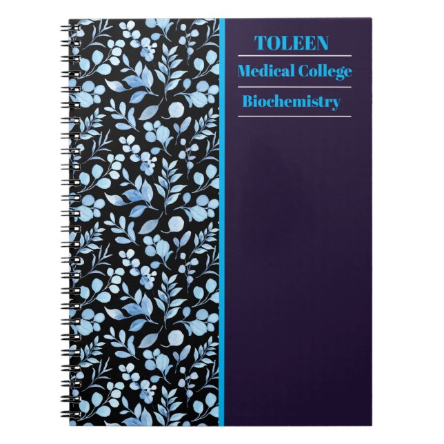 Personalised Colourful Pattern                  Notebook (Front)