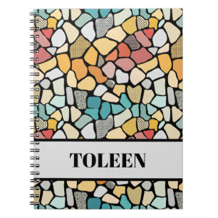 Personalised Colourful Pattern                  Notebook
