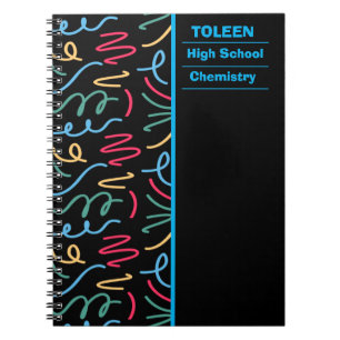 Personalised Colourful Pattern Notebook
