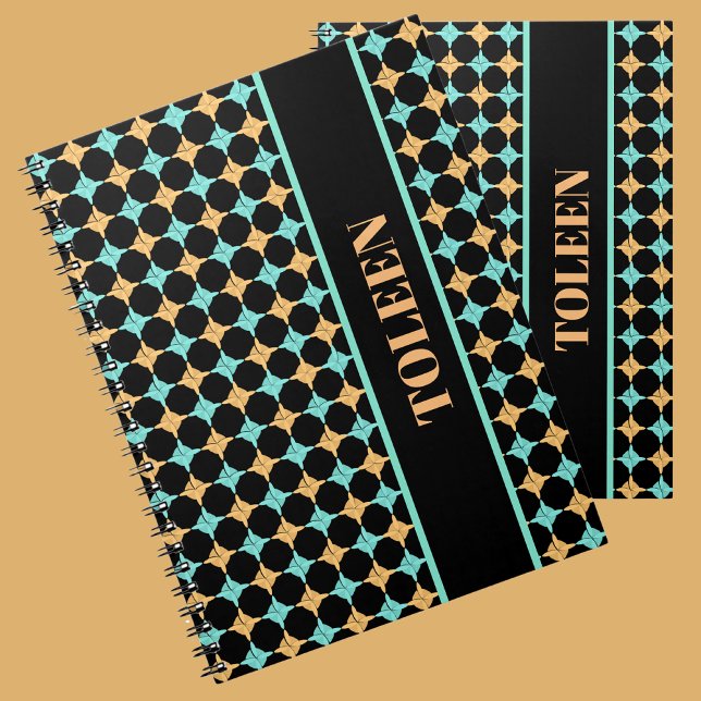 Personalised Colourful Pattern                  Notebook (Creator Uploaded)