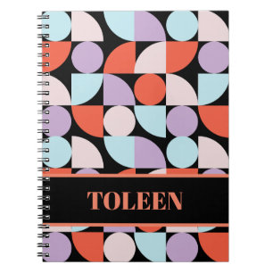 Personalised Colourful Pattern                  Notebook