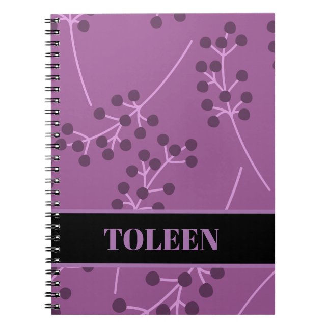 Personalised Colourful Pattern                  Notebook (Front)