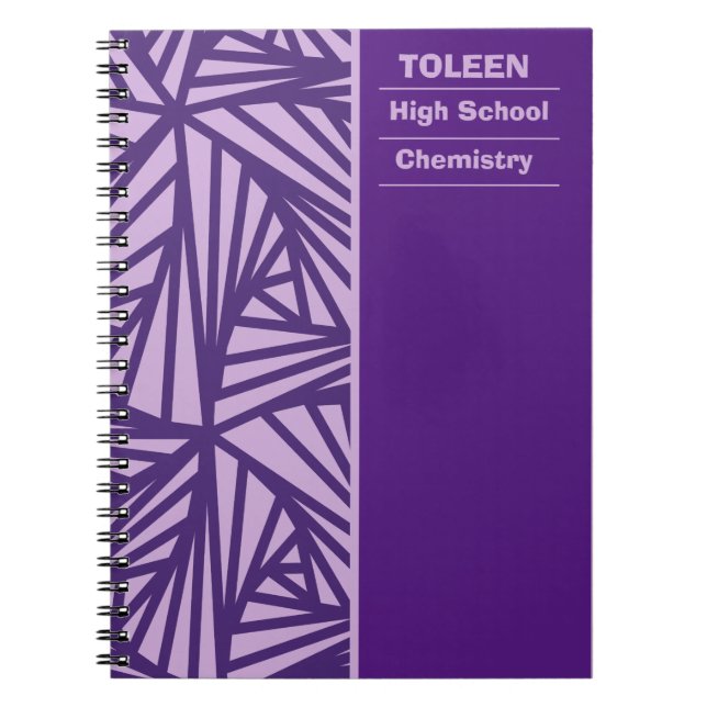 Personalised Colourful Pattern                  Notebook (Front)