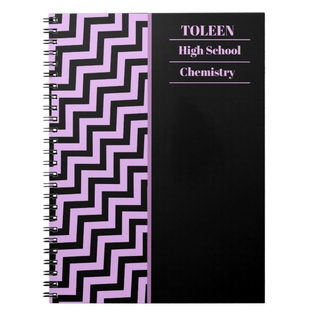 Personalised Colourful Pattern                  Notebook (Front)