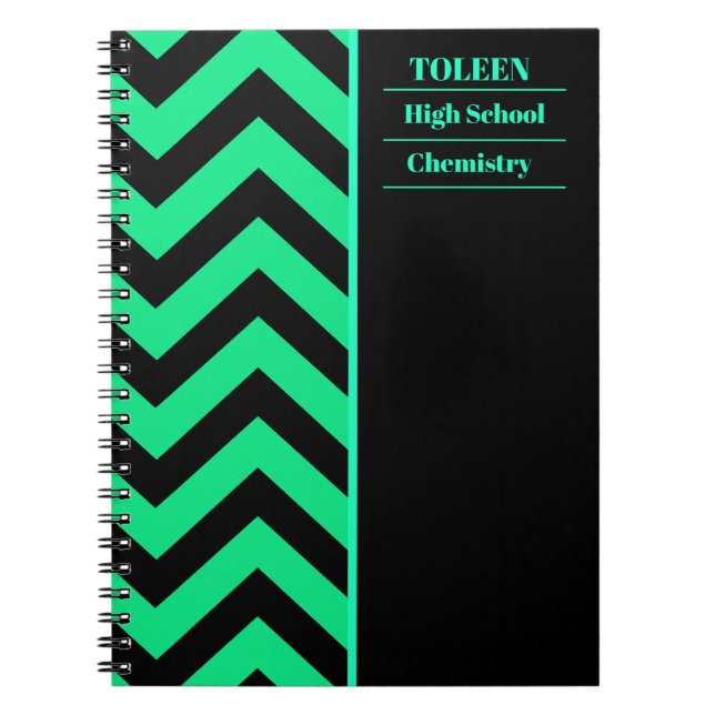 Personalised Colourful Pattern                  Notebook (Front)