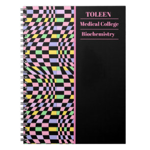 Personalised Colourful Pattern Notebook