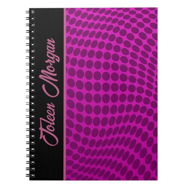 Personalised Colourful Pattern                  Notebook (Front)