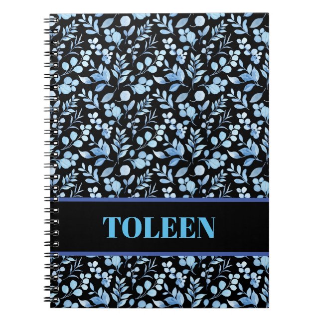Personalised Colourful Pattern                 Notebook (Front)