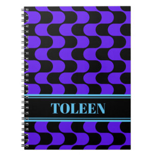 Personalised Colourful Pattern Notebook