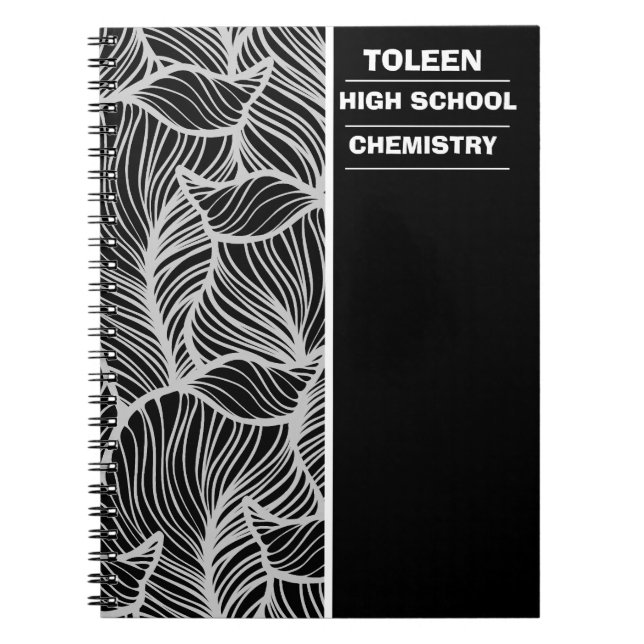 Personalised Colourful Pattern                  Notebook (Front)