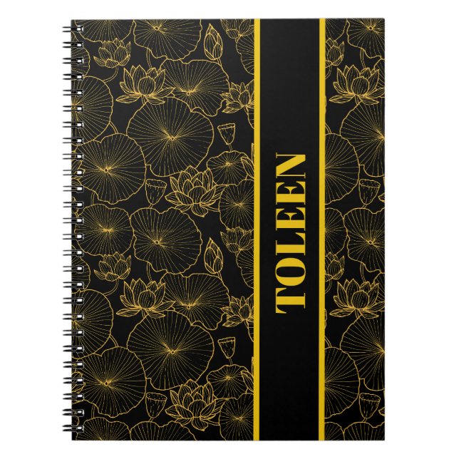 Personalised Colourful Pattern                  Notebook (Front)