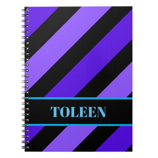 Personalised Colourful Pattern Notebook (Front)