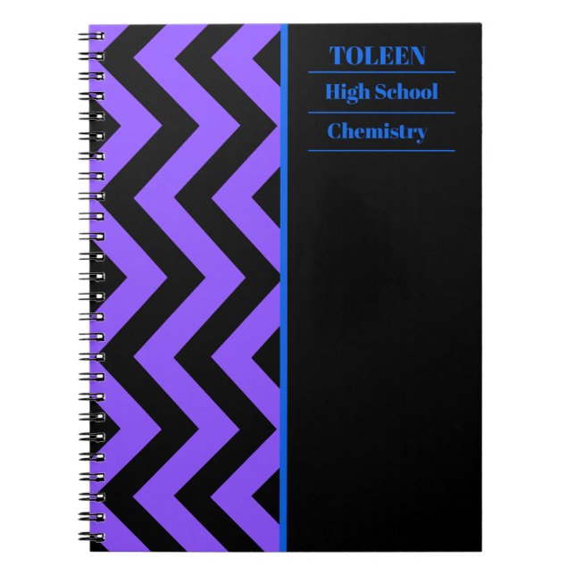 Personalised Colourful Pattern                  Notebook (Front)