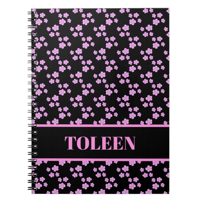 Personalised Colourful Pattern                 Notebook (Front)