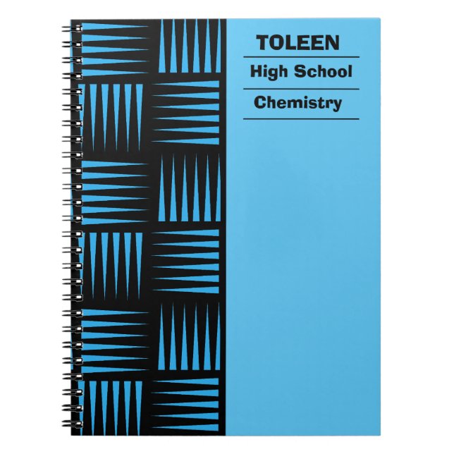 Personalised Colourful Pattern                  Notebook (Front)