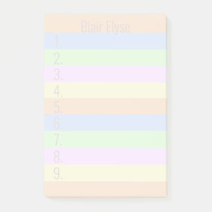 Personalised Colourful Post-it Notes