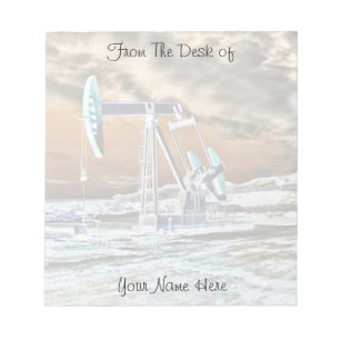 Personalised Colourful Pumping Unit Notepad